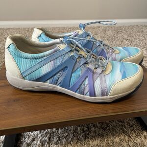 Dansko Henriette Womens Sz 40 (US 9.5) Blue Tie Dye Shoes Comfort Sneakers Nurse